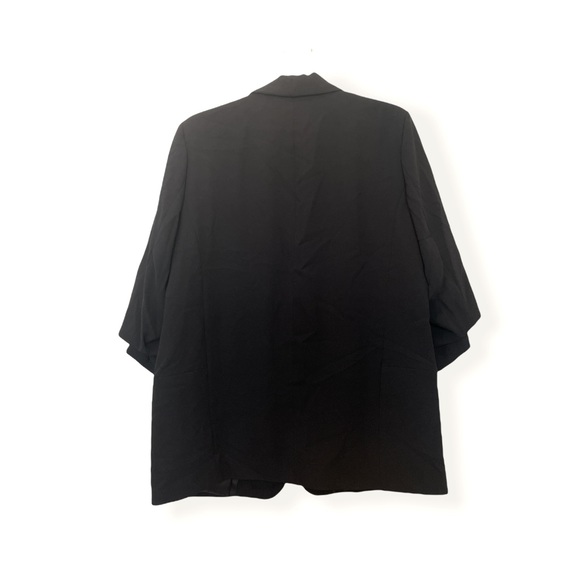 NWT Zara Black Crepe Oversized Boyfriend Blazer - Picture 8 of 12